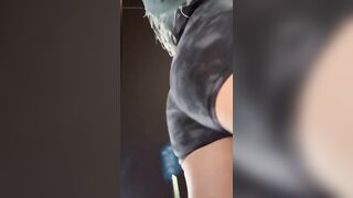 Sissy Booty Cheeks Outdoors Workout Shorts