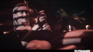 Lustful Lesbo Grows Large Schlong - Interracial Shemale hentai Lezdom