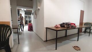 Alone in the laundry