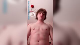 Trans teen riding wang