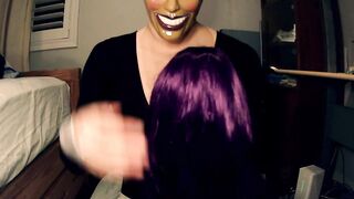 Purple Sheli Pt1! Masking in female mask Sheli!