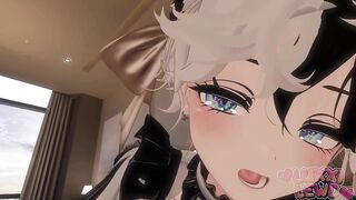 Slutty femboy maid catches u wanking...