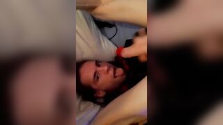 Miking my Face with my Own Cum From LoonaFemboy.