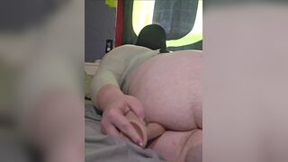 Cute trans booty takes thick dick and gives u a jizz flow