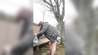 No. 165 Showing off My Hose and Setting up a Sextoy in the Morning Park