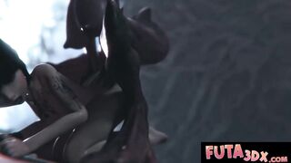 Hawt Large Tittied Futanari Honeys Sucking And Screwing