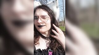 Wicked Pup Flashes Her Tit in the Park