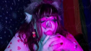 Cute Clown PuppyGirl Swallows Wang - Blair Barks