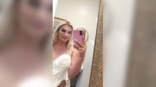 Blond Doll Teases Until Her Top Slides ????