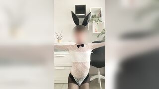 sissy femboy playboy bunny suit