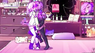 MAX THE ELF : (ANIMATION ) _ JUEGO FUTA - Le toque ahi abajo y mi mano estaba mojada y se excito más rápido