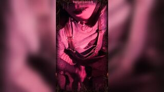 ⋆˙⟡ Sexy emo trans-angel masturbating on the bed ????⚡☠️ ⟡˙⋆