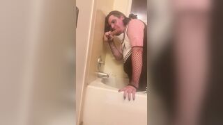 Trisha Trash CD takes biggest sextoy balls-unfathomable — sloppy gagging, drool-wet deepthroat