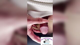 【Amateur doxy tranny】Look at my goth-hard weenie overspread in smegma