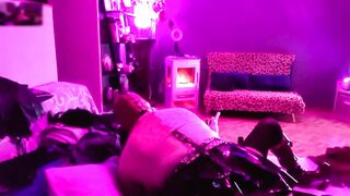 Asshooked Mistresse Facesits Hooded Restrained Gagged Jerking Off Sissy