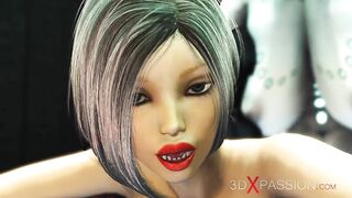 Avid lab 2075. Sex android shemale hentai bangs hard a excited woman in cuffs