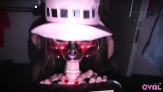 SillyLena submits to deepthroat bliss with sex toy sluttish style