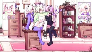 MAX THE ELF : ( ANIMACION ) - FUTANARI - VEA UN TRÍO CON CON CHICAS TIERNAS PERO CACHONDAS EN MI CUARTO