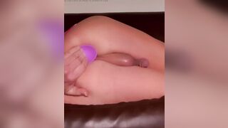 Smooth Hot Sissy Sex-toy Plus Booty Plug Double Assfuck