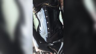 Trans beauty likes latex
