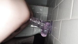 Gender fluid web camera model trying out recent toy from fan