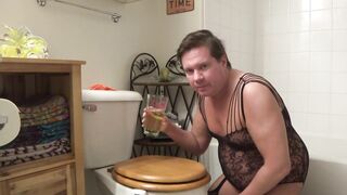 Drinking a Full Glass of My Pee