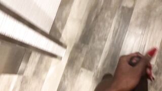 Risky Ladies Room Jerk and Cum (TS PublicPrincess)