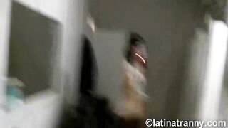 Nikki Montero in a public ladies gym baths