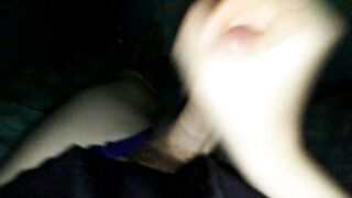 Resigned trap wanking and using a sex-toy