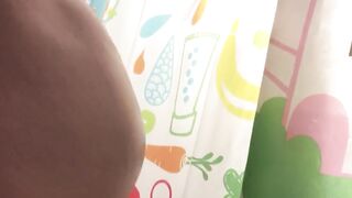 Large Abdomen Sissy Showering in Pants! Hirsute Butt Shake, Tummy Bulge Fetish