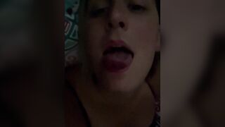 TsVerochka sticks out her tongue