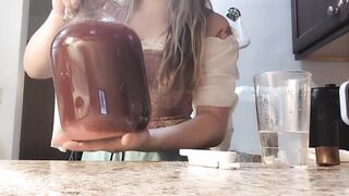 Cute Hobbit Angel ASMR Makes Wine FEET In Your Face Sucking Toes