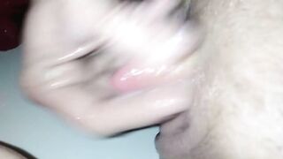 FTM Close Up Masturbating in the shower 