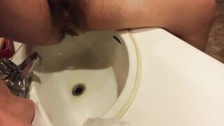 Piddle in the sink