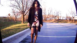Sheer Sweater Suit