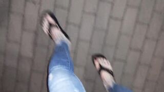 I'm cumming in the street once more - lot of cum