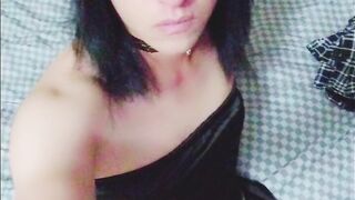 ebony corset teen t-girl masturbation