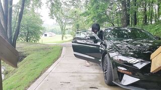 Cars can watch my Plugged butt