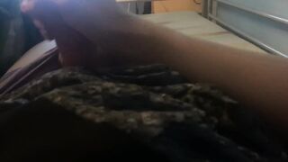 trans angel vibing and cumming in her pants