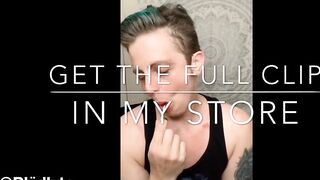Emo trans guy sucks sugar-plum like its your jock TEASER. Full movie in store