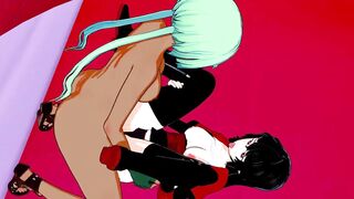 RWBY - Futa Emerald Screws Raven CG Anime