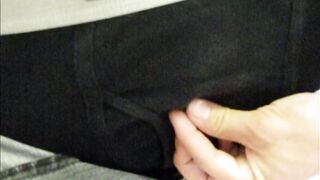 FTM Transman Jerks Off His T Ramrod in Workshop After a Lengthy Perspired Day