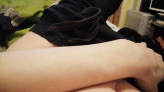 Trans angel shows her widdle shecock