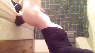 ladyboy takes giant vibrator