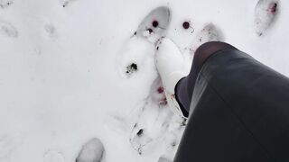 Stomping Cherries in the Snow