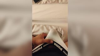 My penis popping out from the lingerie