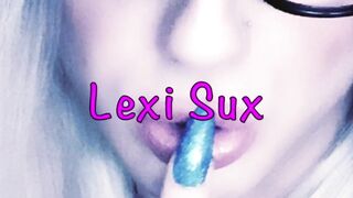 Lexi Sux Plays With 7 inch secret