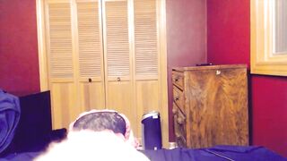 Sissy sucking your knob POV