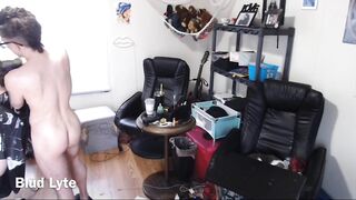Undressed Trans boy hair stylist