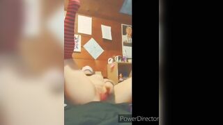 eighteen y/o ftm bangs his male vagina for the 1st time on web camera